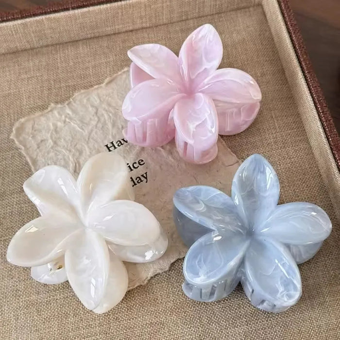 Hawaiian Flower Claw Clips