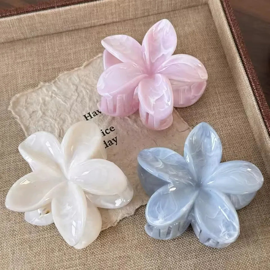 Hawaiian Flower Claw Clips