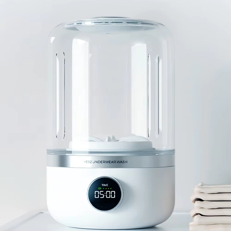 Compact and Convenient Wireless Washing Machine for Underwear and Socks - 1L Mini Laundry Solution